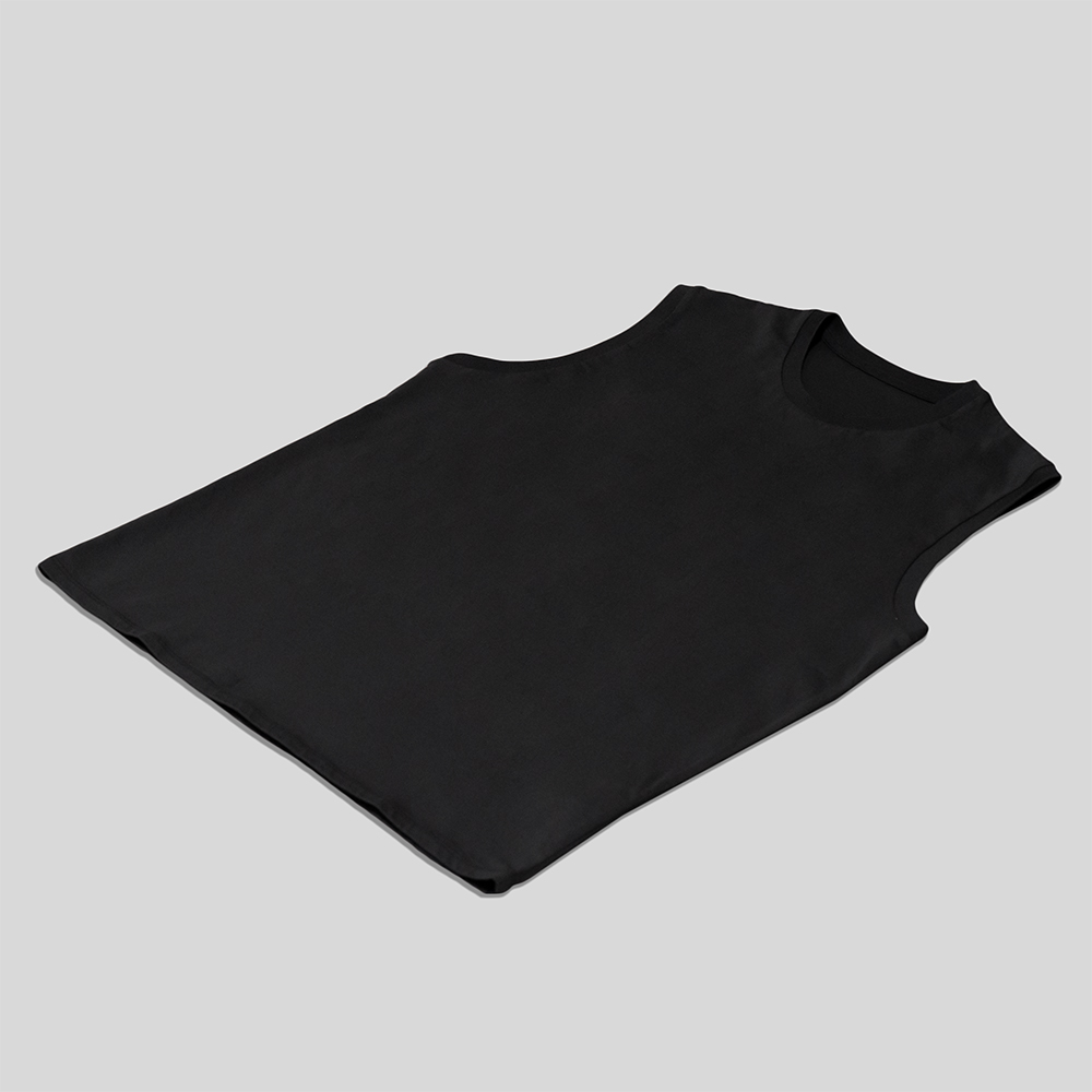 The Terrusse / Organic Cotton No Sleeve T-Shirt (Dark Gray)
