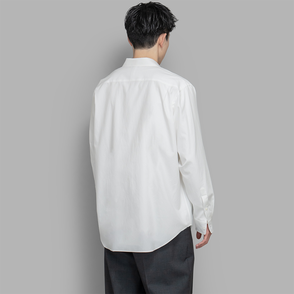 トップス Auralee washed finx twill shirt white 3 AURALEE / Washed Finx Twill Shirt (White) | twelve