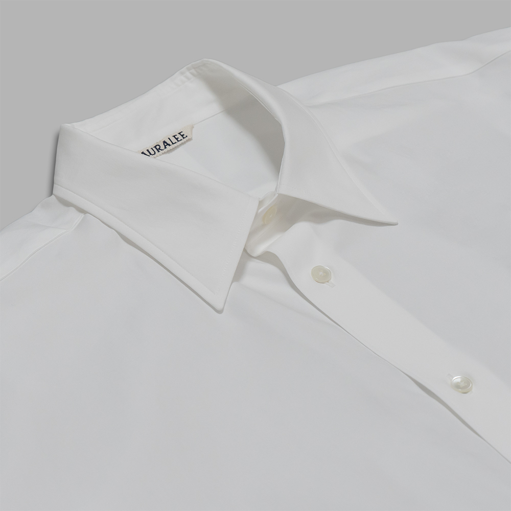 AURALEE / Washed Finx Twill Shirt (White) | twelve