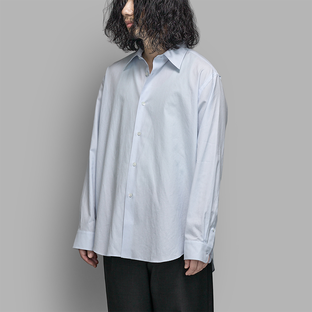 AURALEE / Washed Finx Twill Shirt (Light Blue)