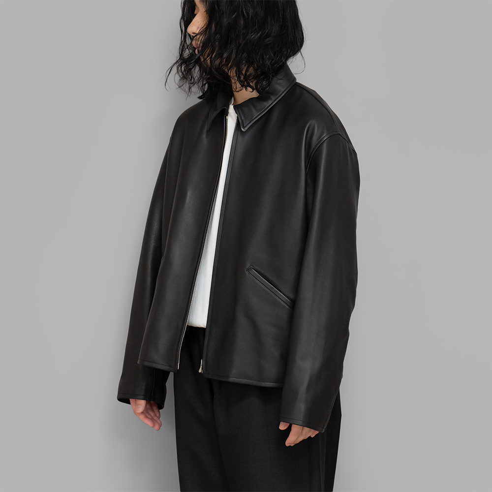 A.PRESSE / Leather Sports Jacket