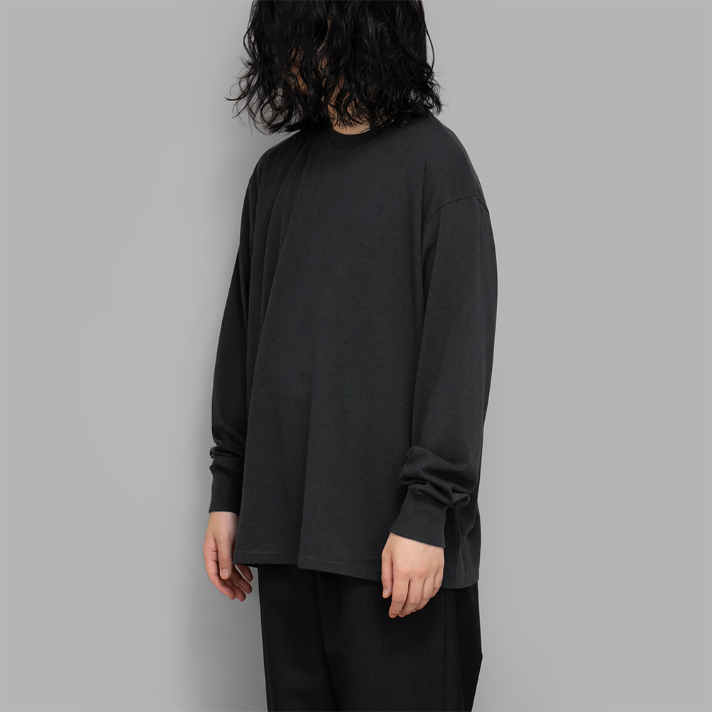 A.PRESSE / Cashmere Blend L/S T-Shirt (Charcoal)