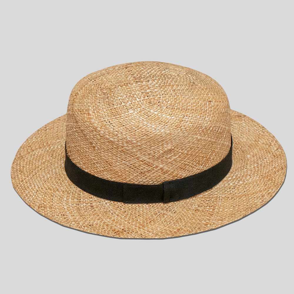 Sara Finchley / Boater hat (Cotton Tape)