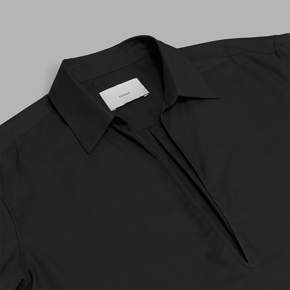 ssstein / Pima Cotton Oversized Skipper Shirt | twelve