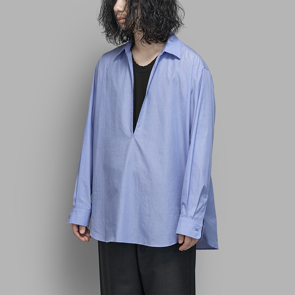ssstein / Smooth Cotton Oversized Skipper Shirt | twelve
