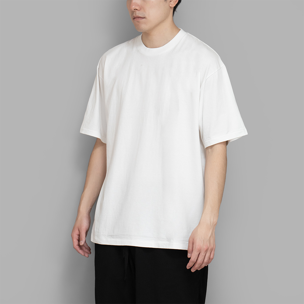 COMOLI / コットンジャージ 半袖Tシャツ (White)