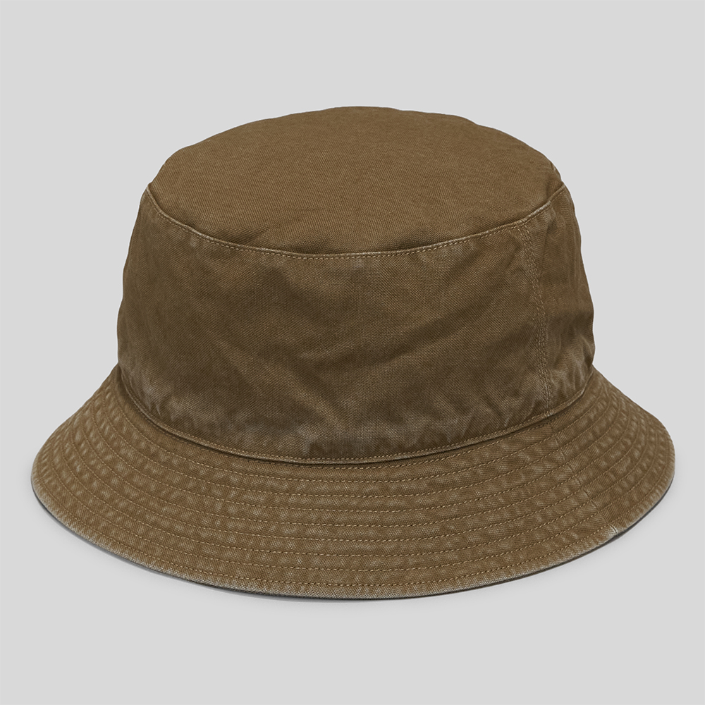 KIJIMA TAKAYUKI / German Duck Sulfer Dyed Bucket Hat (Brown)