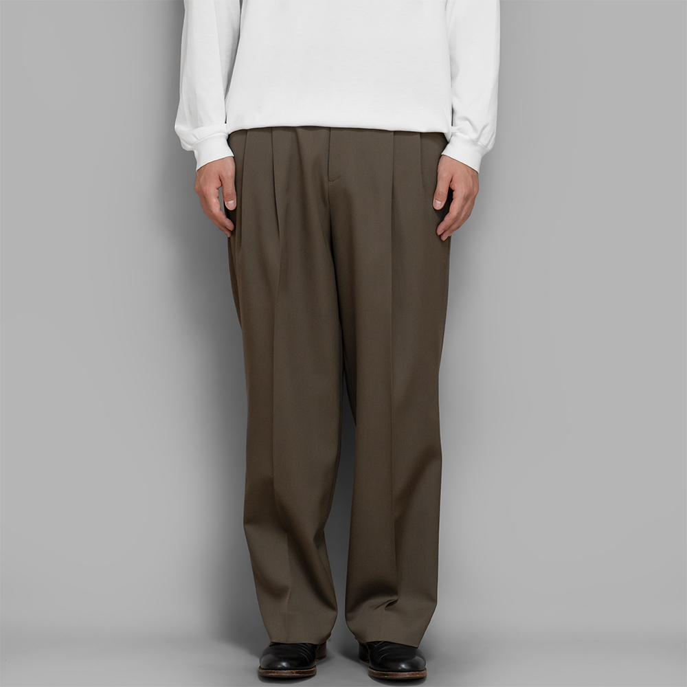 ssstein / Two Tuck Easy Trousers (Dark Beige)