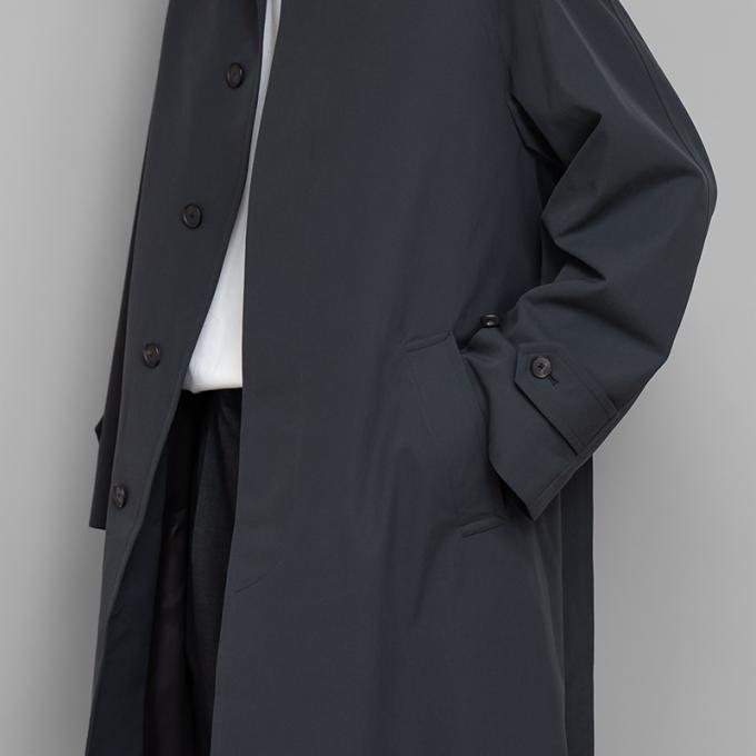 AURALEE / Finx Hard Twist Gabardine Soutien Collar Coat (Ink Black 