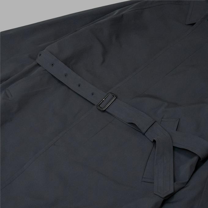 AURALEE / Finx Hard Twist Gabardine Soutien Collar Coat (Ink Black 