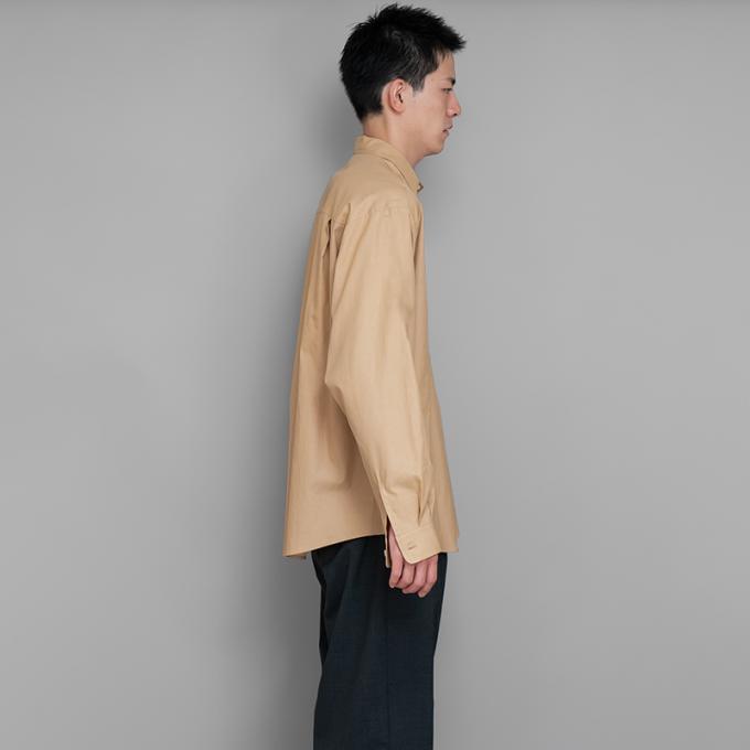 AURALEE / Washed Finx Twill Big Shirt (Light Brown) | twelve
