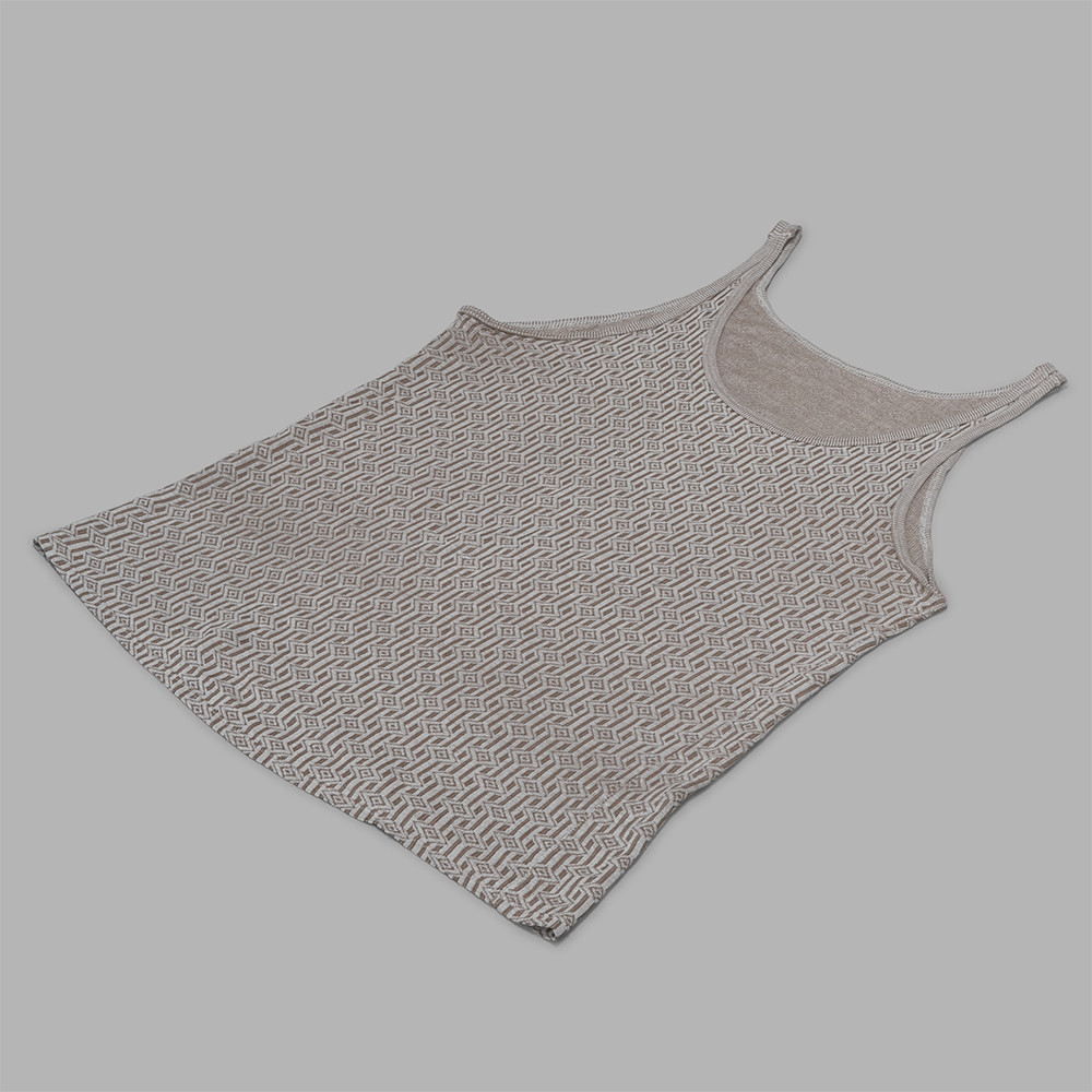 USED / Old Euro Jacquard Tank Top #4