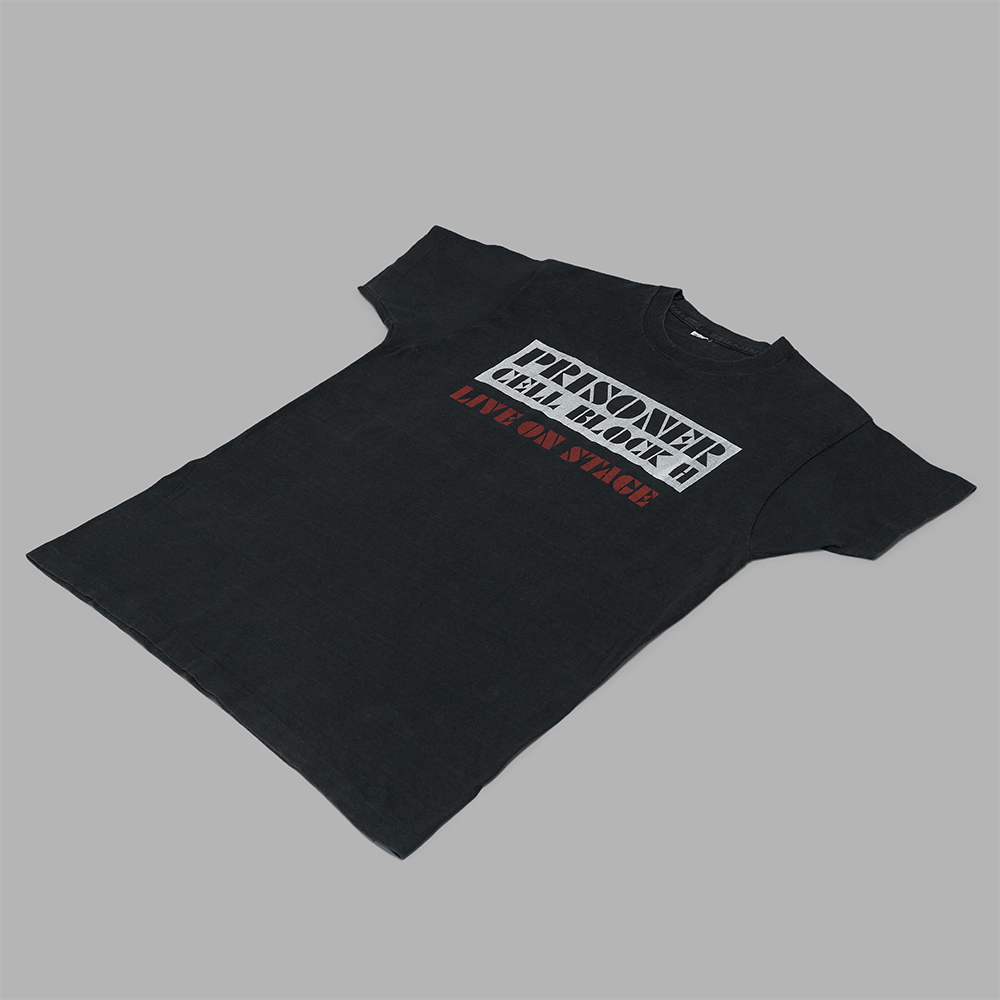 USED / Print Tee “Prisoner Cell Black H”