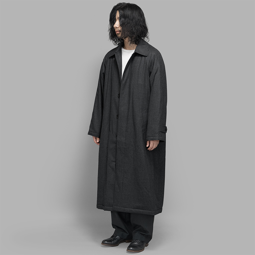 AURALEE / Super Light Wool Padded Coat (Top Charcoal)
