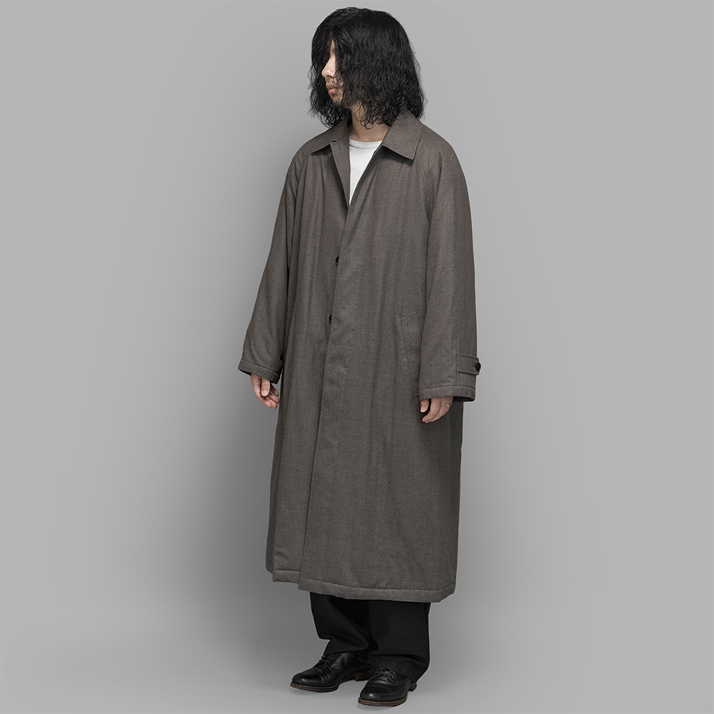 AURALEE / Super Light Wool Padded Coat (Top Brown)