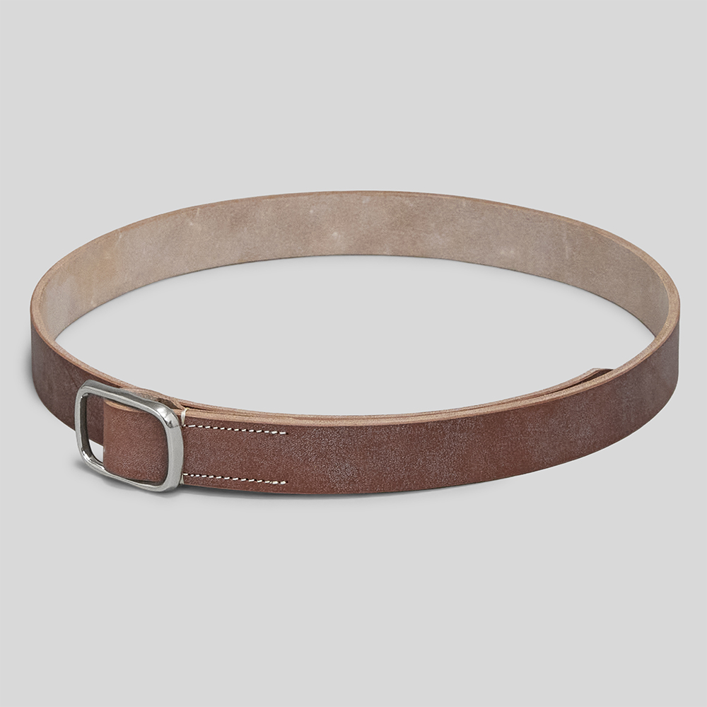 AURALEE / Reversible Buckle Belt (Natural Brown)