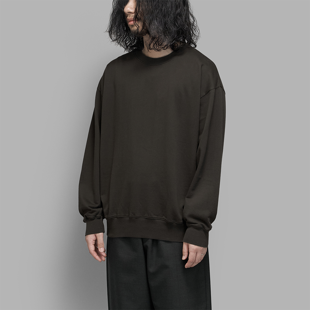 AURALEE / Super High Gauge Sweat P/O (Dark Brown)