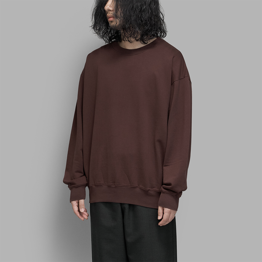 AURALEE / Super High Gauge Sweat P/O (Burgundy)