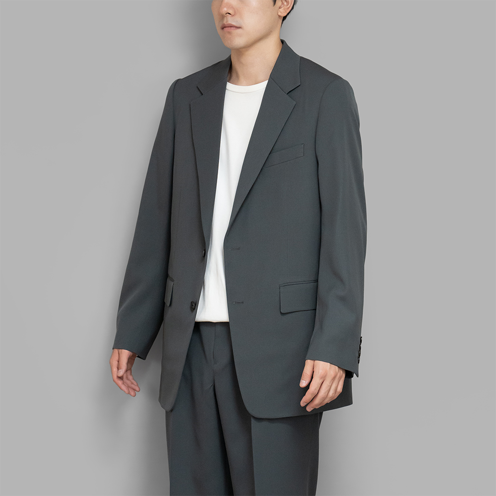 AURALEE / Light Wool Max Gabardine Jacket (Dark Gray) | twelve