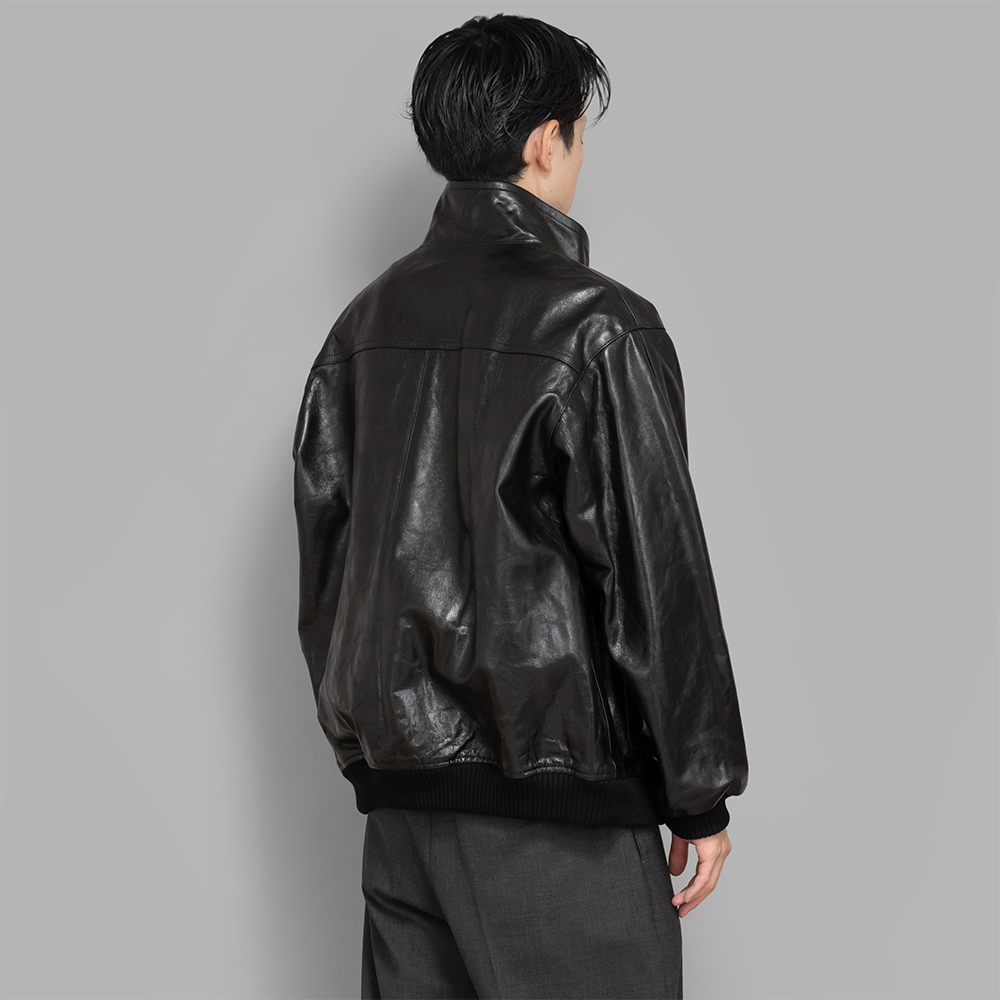 サイズ 4 Auralee LAMB LEATHER ZIP BLOUSON Lamb Leather Zip Blouson – La Garçonne
