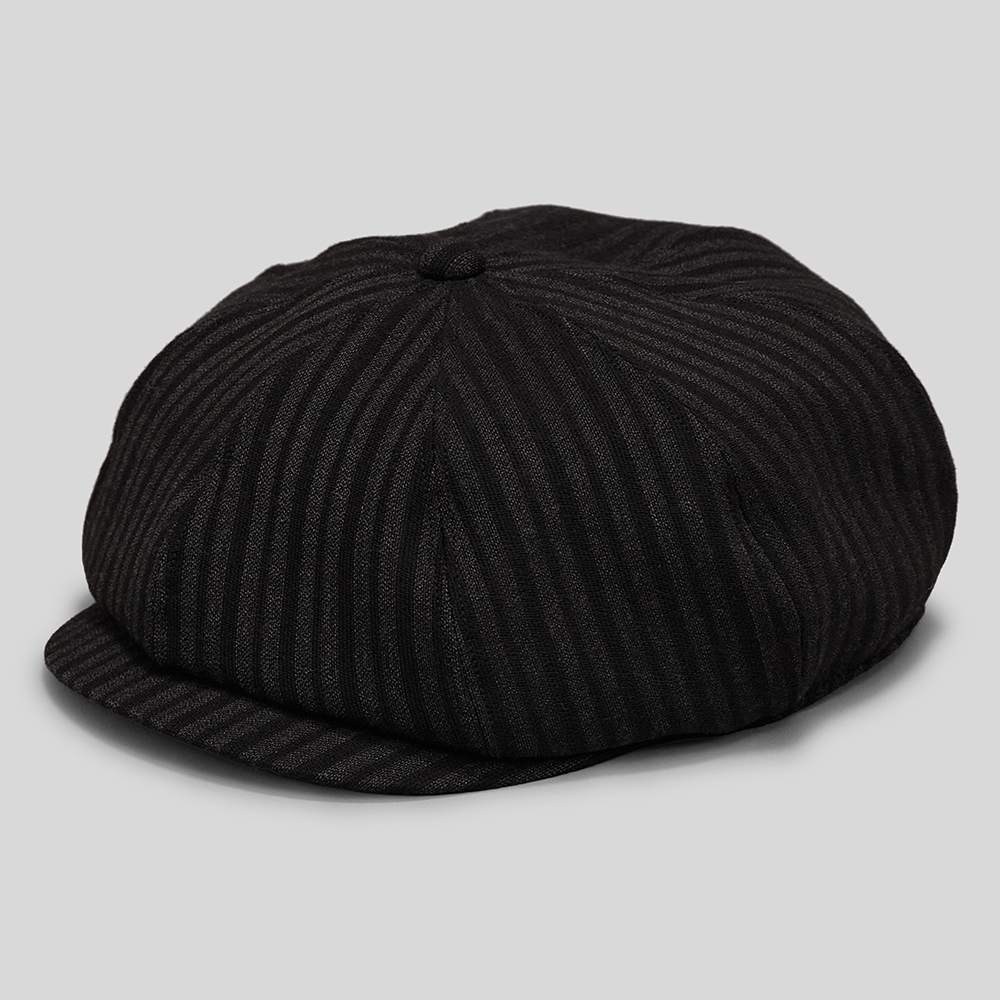 T.T / Newsboy Cap (Charcoal Stripe)
