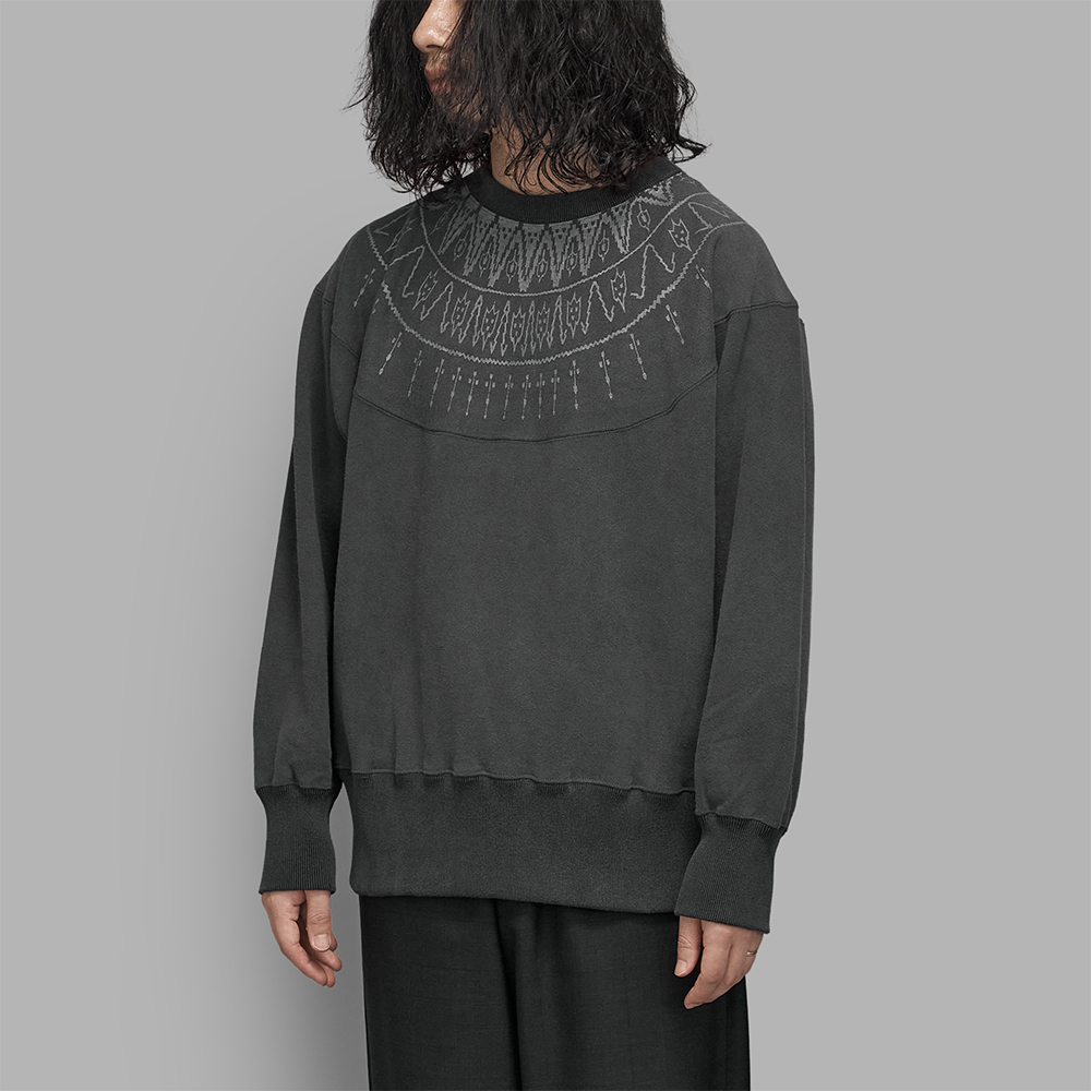 T.T / Nordic Pattern Sweatshirt (Sumi)