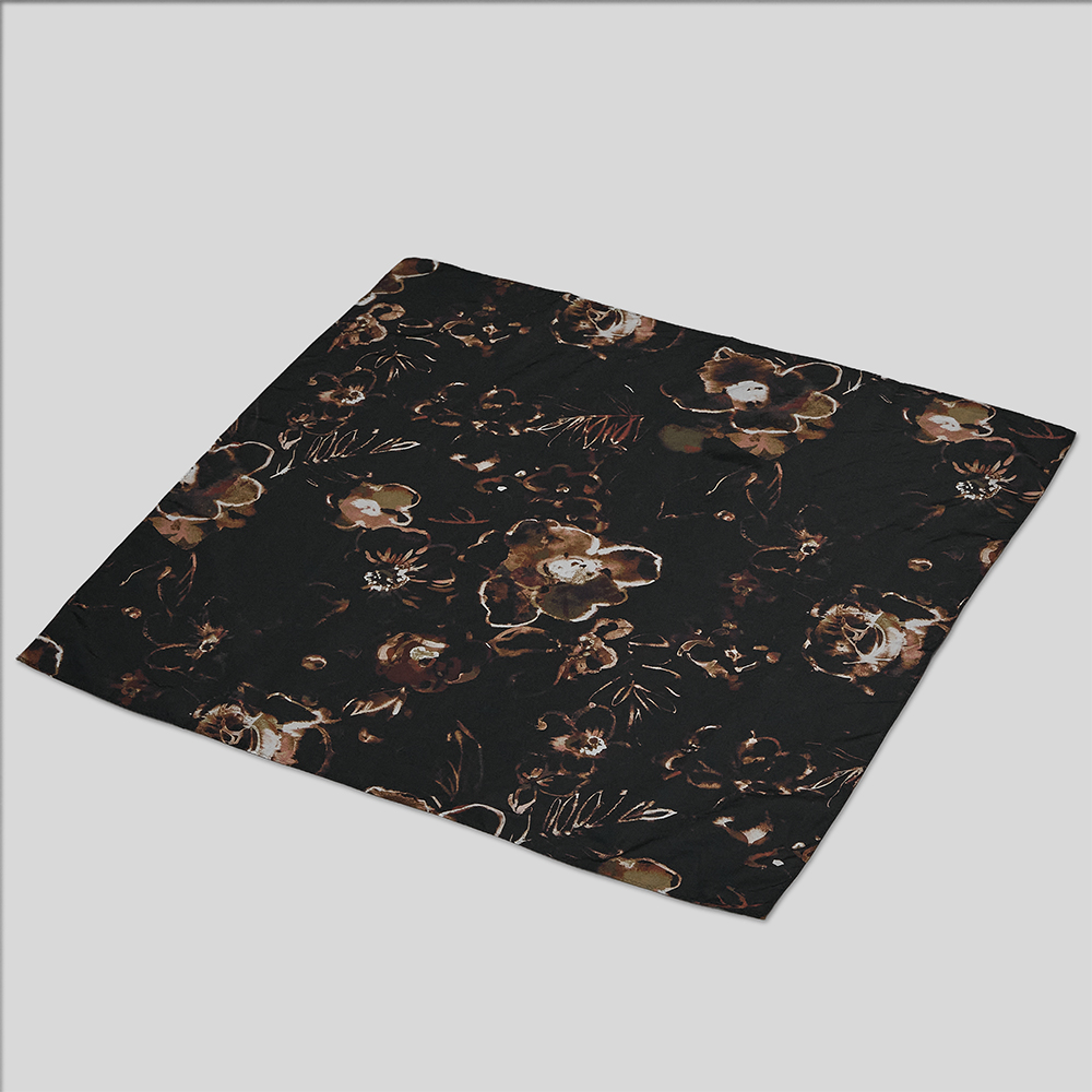 calmlence / Scarf (Brown Print)