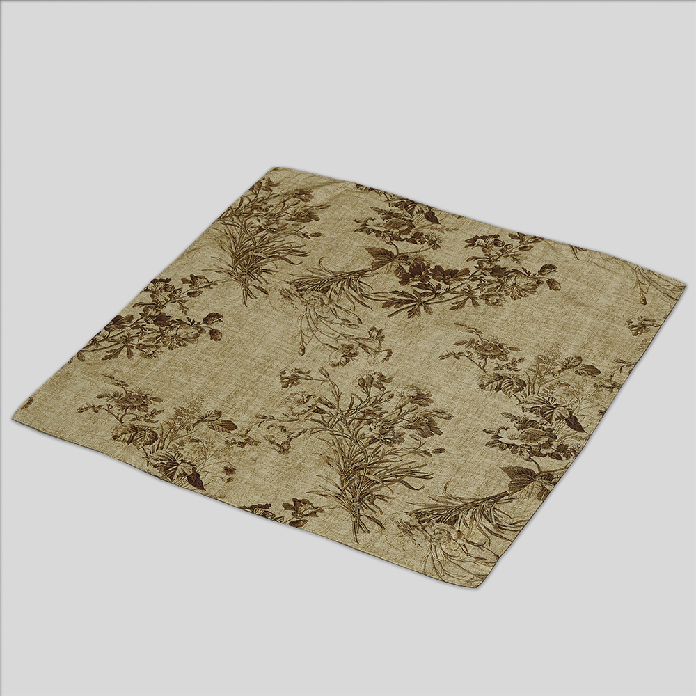 calmlence / Scarf (Beige Print)