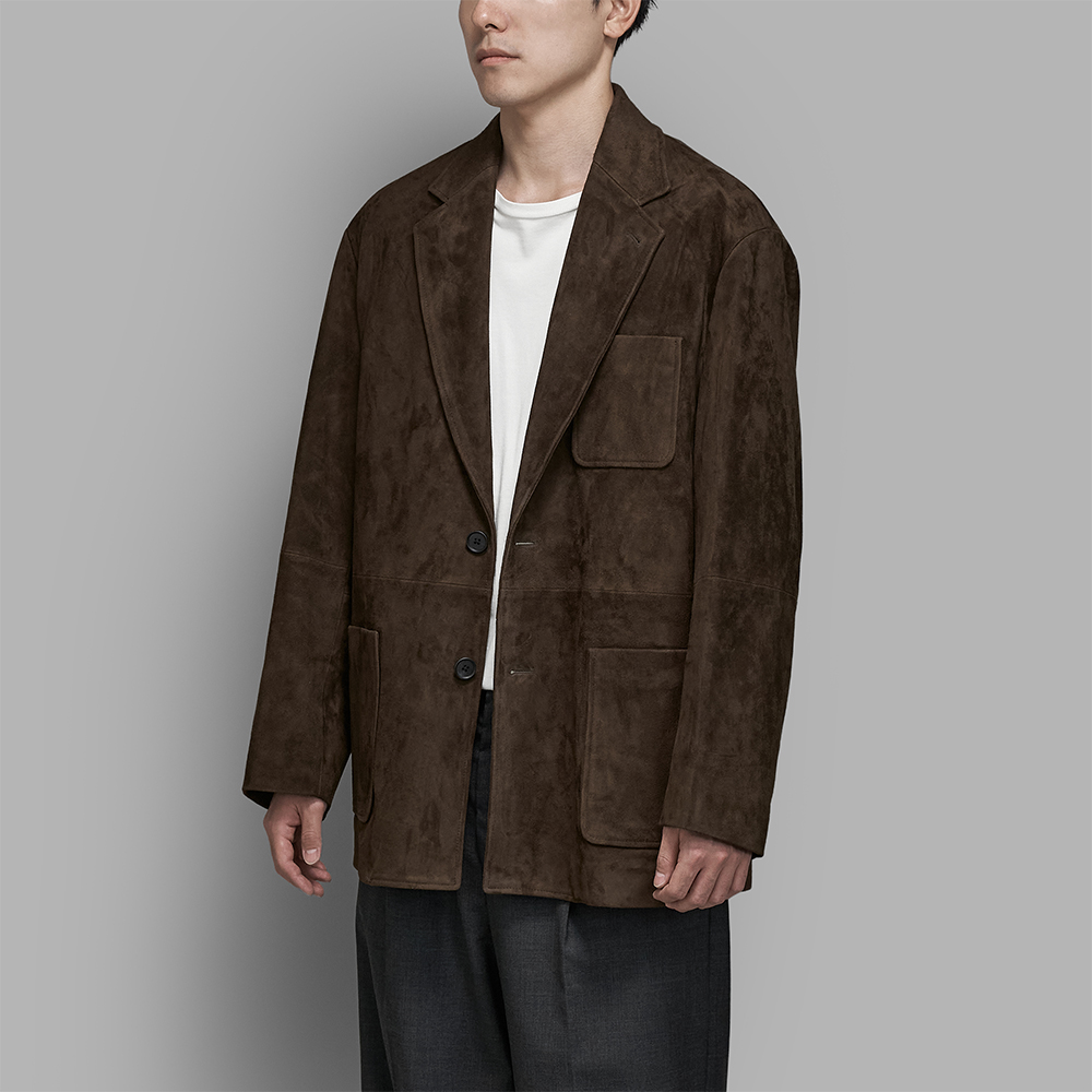 ssstein / Goat Suede Blazer (Brown)