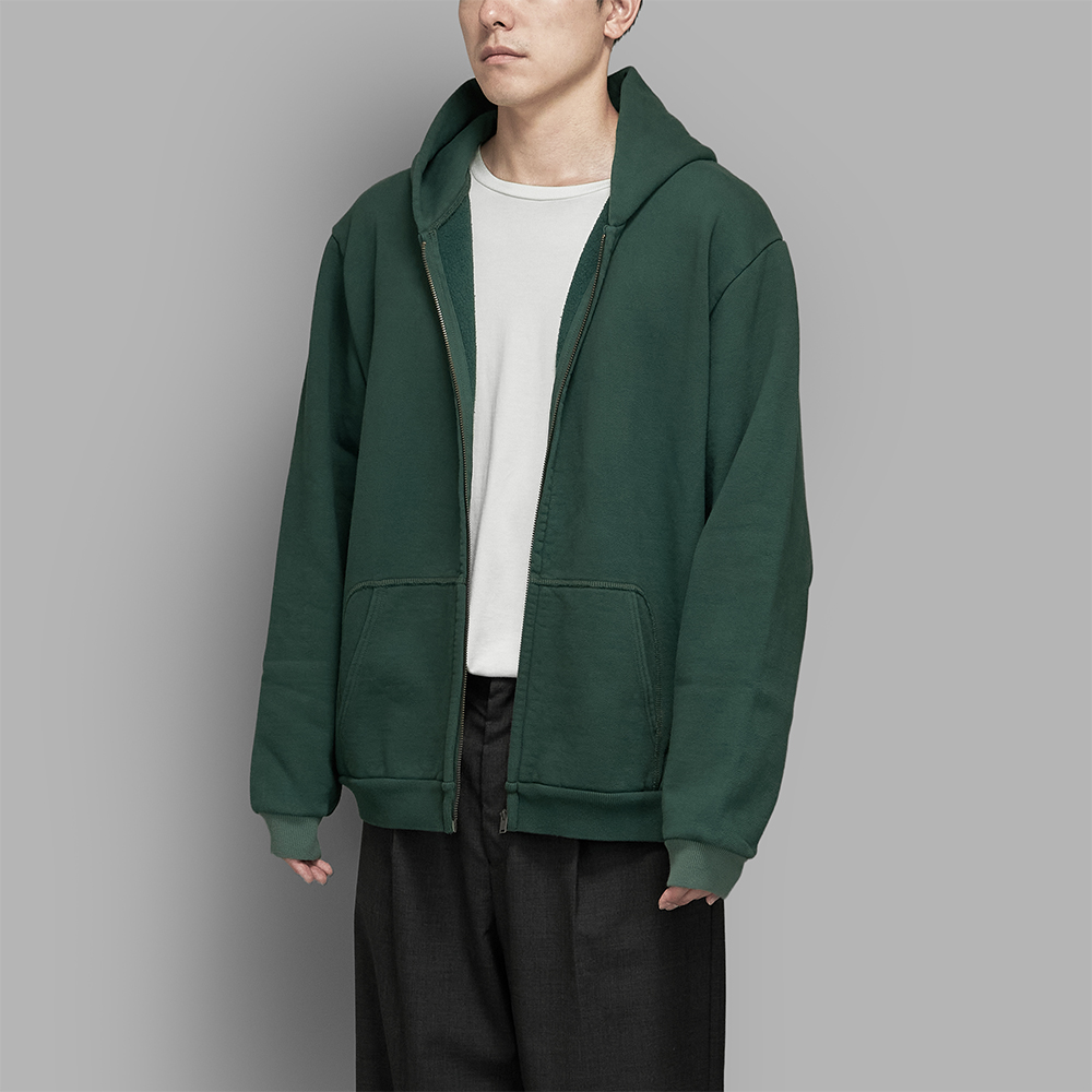 A.PRESSE / Vintage Zip Sweat Hoodie (Green)