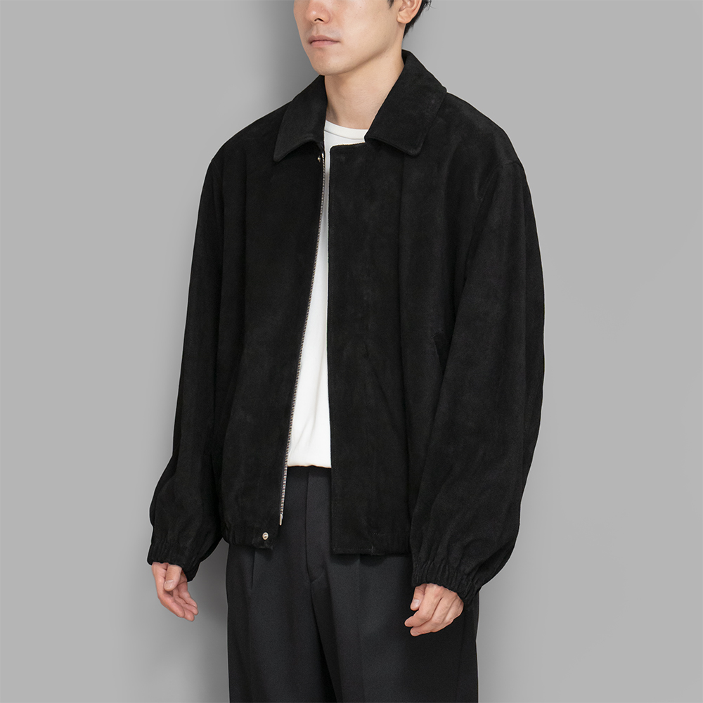 ssstein / Cow Suede Zip Short Jacket