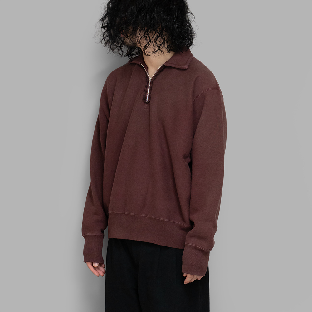 【A.PRESSE】Vintage Half Zip Sweatshirt A.PRESSE - アプレッセ Vintage Half Zip Sweat Shirt (24AAP-05