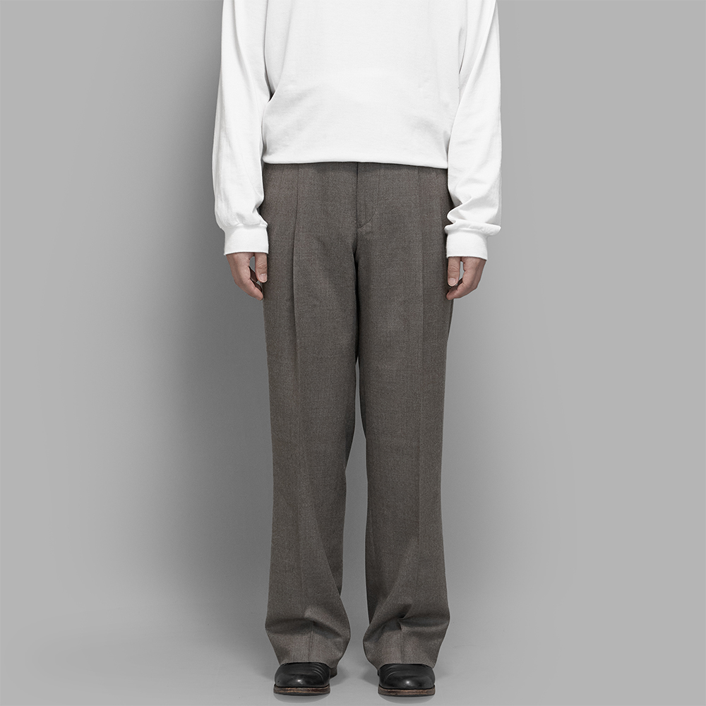 AURALEE / Super Light Wool Two-Tuck Slacks (Top Brown)