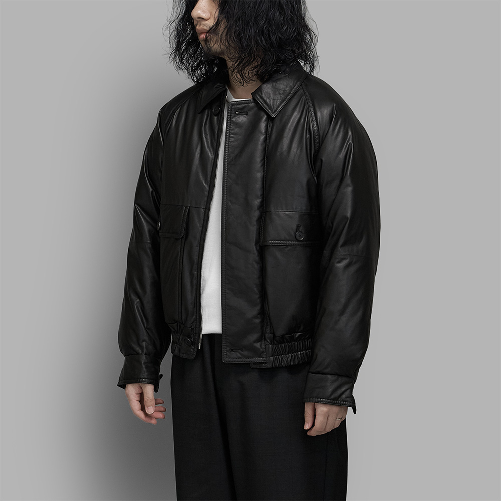 AURALEE / Fine Calf Leather Down Blouson