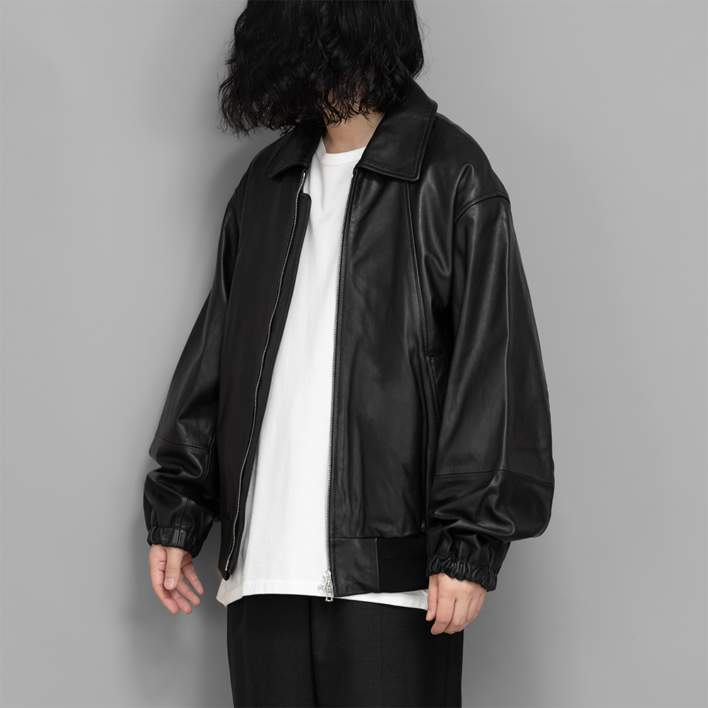 ssstein / Leather Zip Short Jacket