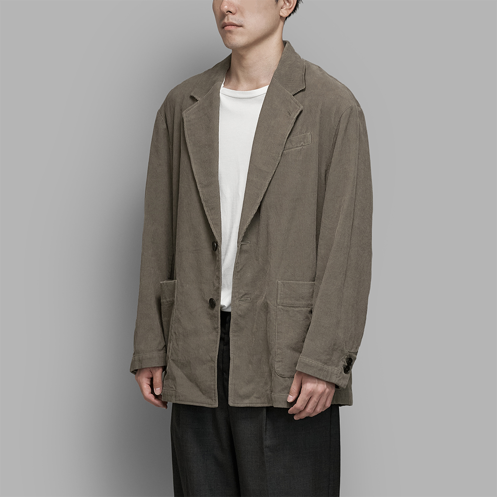 ssstein / Vintage Corduroy Single Breasted Jacket (Taupe)