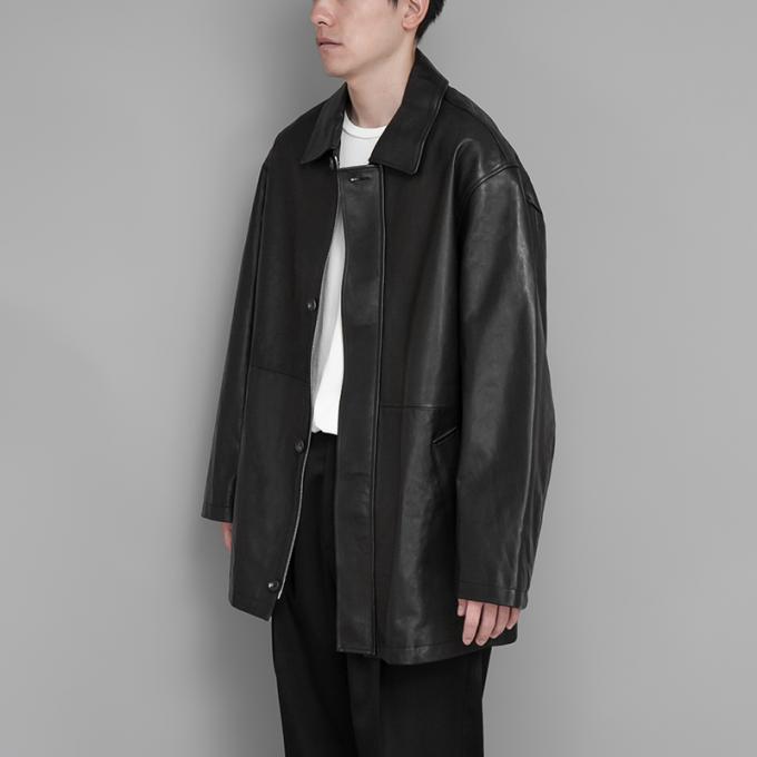 ssstein / Leather Zip Jacket