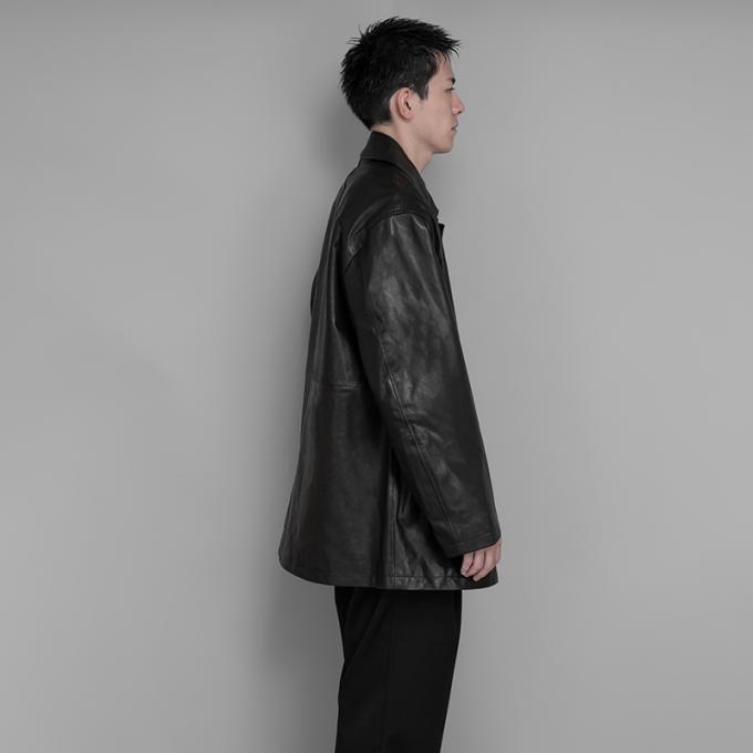 stein / Leather Zip Jacket