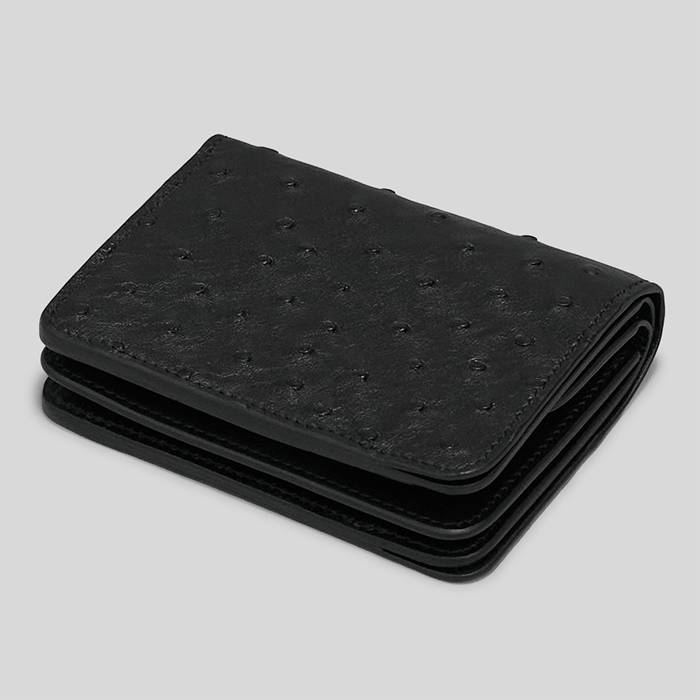 forme for twelve / Post Wallet (Ostrich)