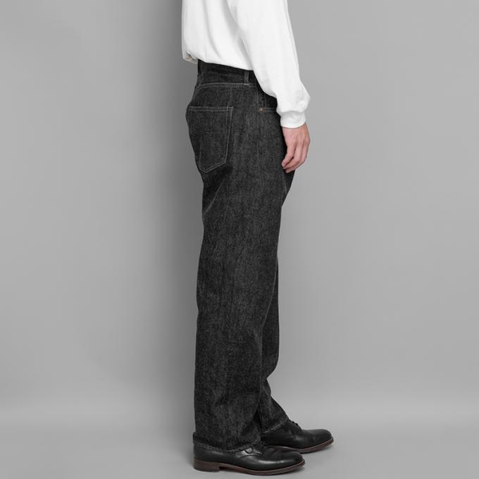 A.PRESSE Washed Denim Pants black-