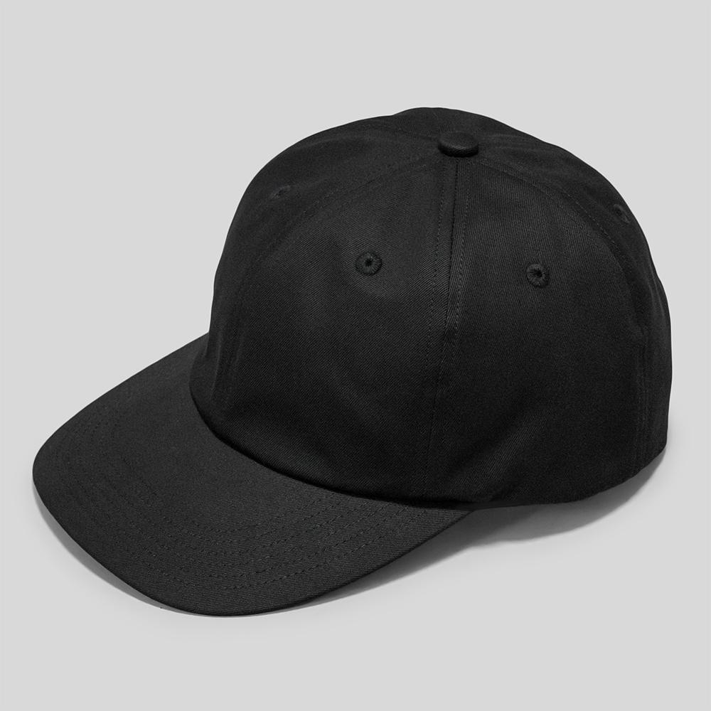 KIJIMA TAKAYUKI / Cotton Gaba 6Panel Cap (Black)