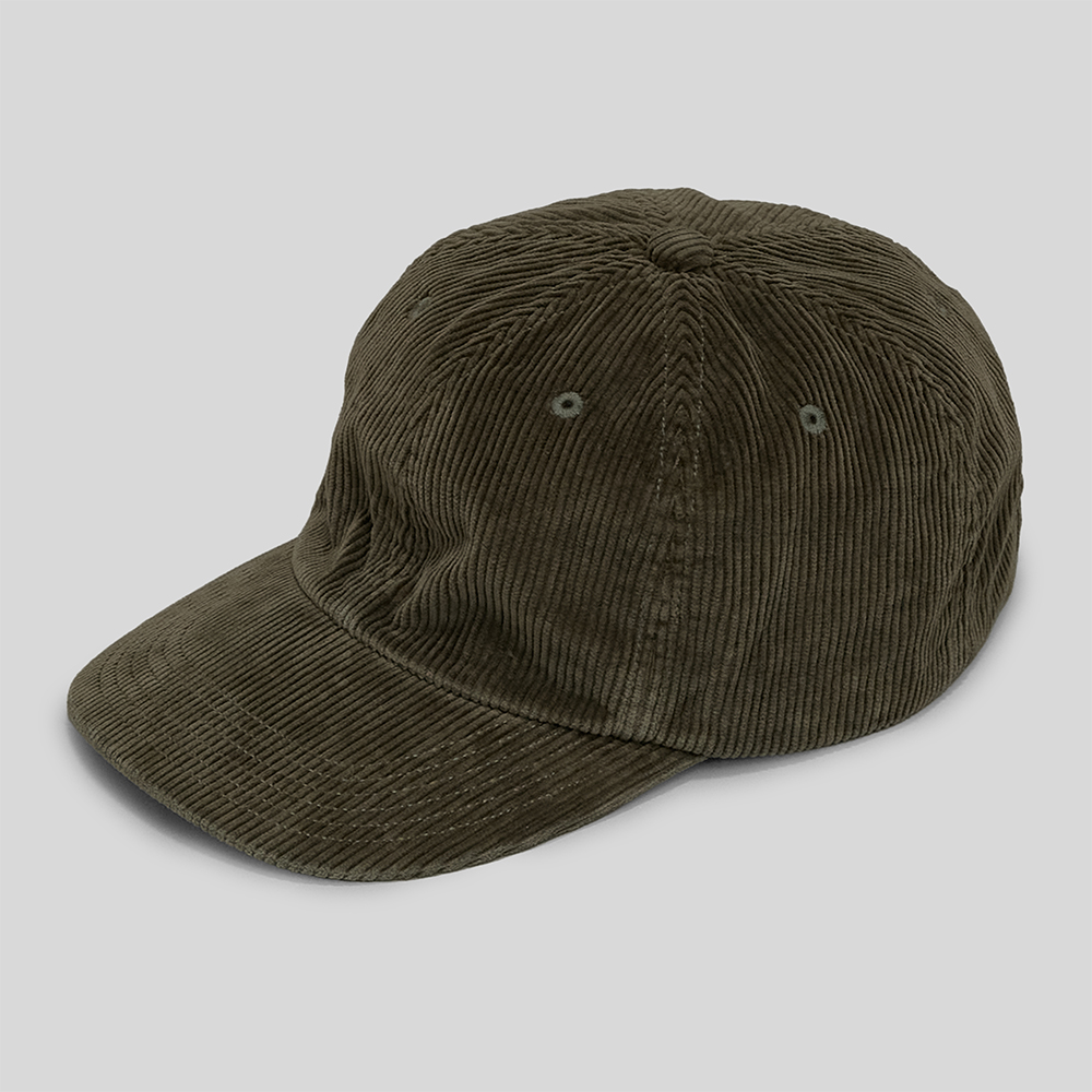 KIJIMA TAKAYUKI / Corduroy Sulfer Dyed 6Panel Cap (Olive Green)