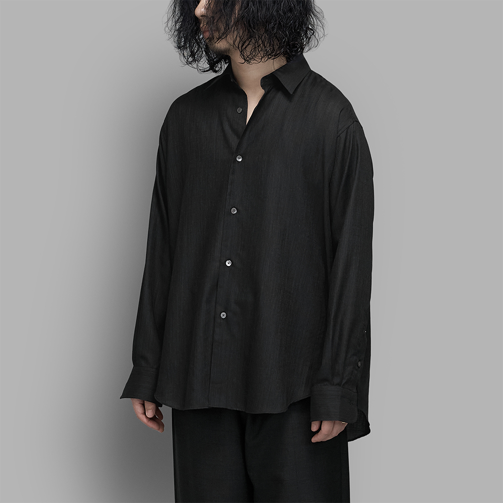 MAATEE&SONS / Short Point Shirts “改HWOOL” (Charcoal)