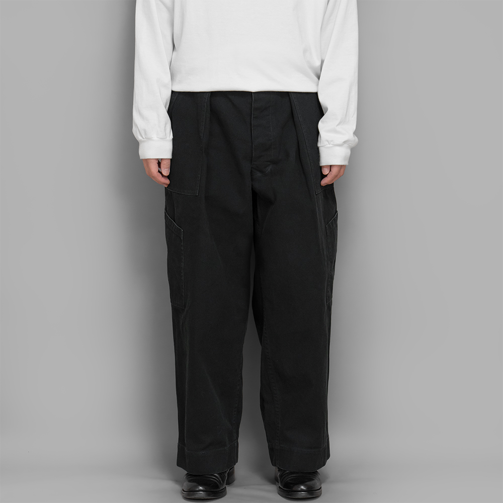 A.PRESSE / USAF Hemmed Bottoms (Black)