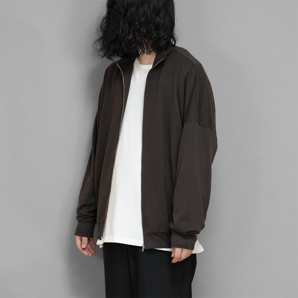 AURALEE / Super High Gauge Sweat Zip Blouson (Dark Brown)