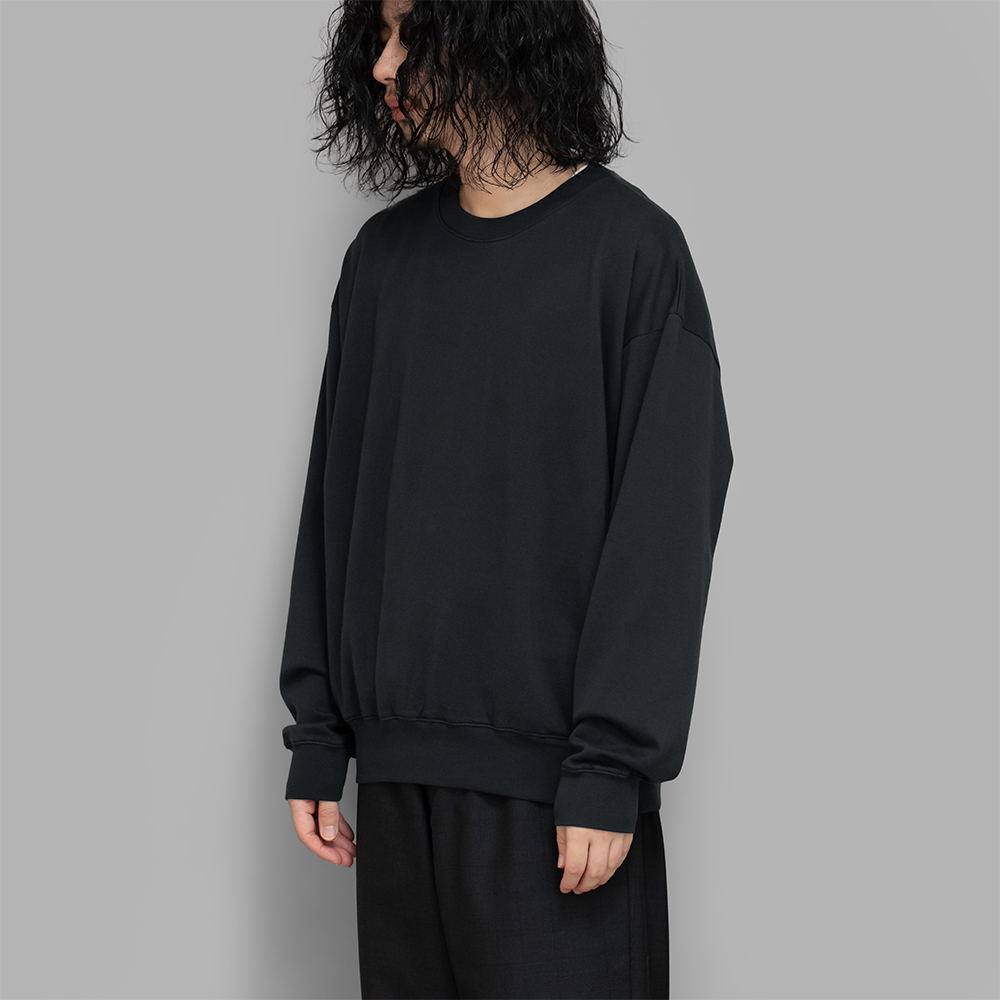 AURALEE / Super High Gauge Sweat P/O (Ink Black)