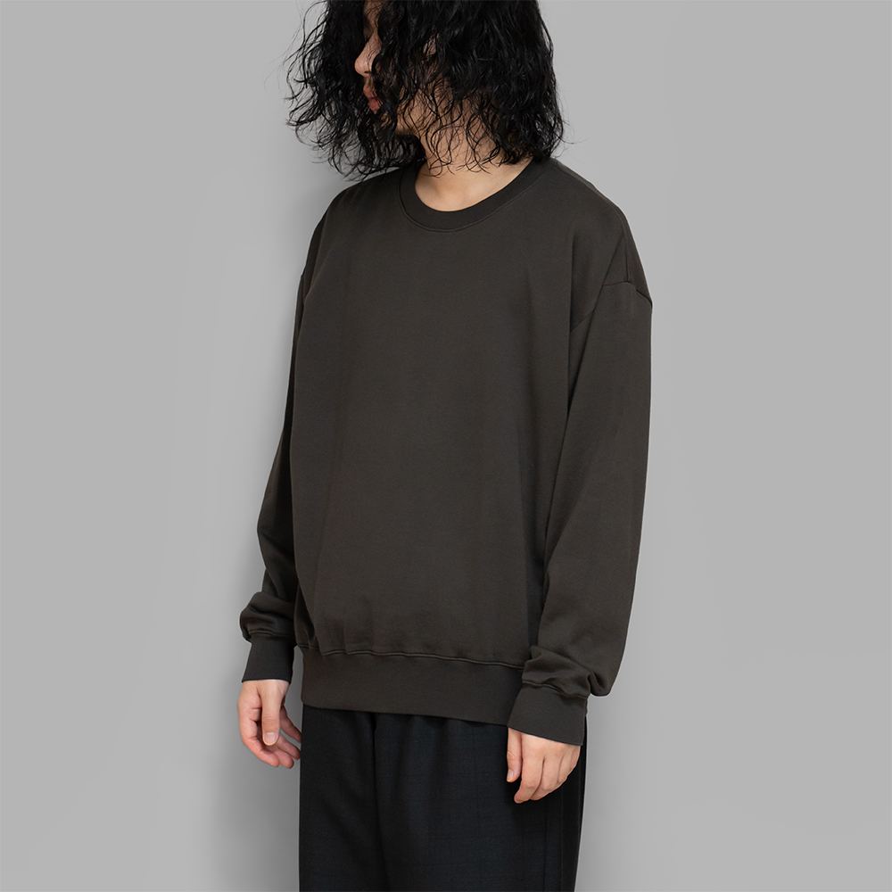 AURALEE / Super High Gauge Sweat P/O (Dark Brown)