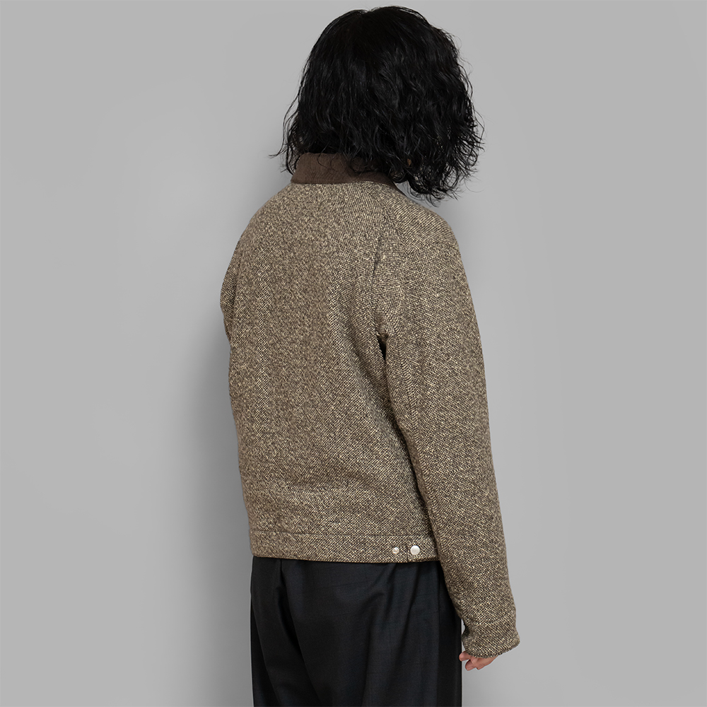 ジャケット・アウター AURALEE SPUN SUMMER TWEED BLOUSON AURALEE 【値下げ】AURALEE HOMESPUN SUMMER TWEED BLOUSON