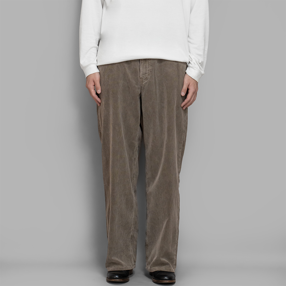 パンツ AURALEE 25SS PIGMENT DYE FINX CORDUROY Auralee Pigment Dye Finx Corduroy Wide 5P Pants in Olive
