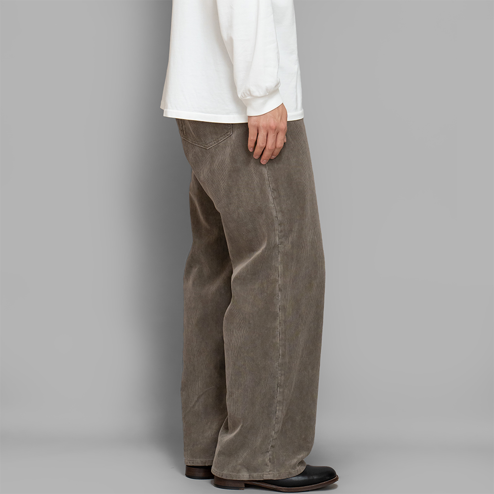AURALEE / Pigment Dyed Finx Corduroy Wide 5P Pants | twelve